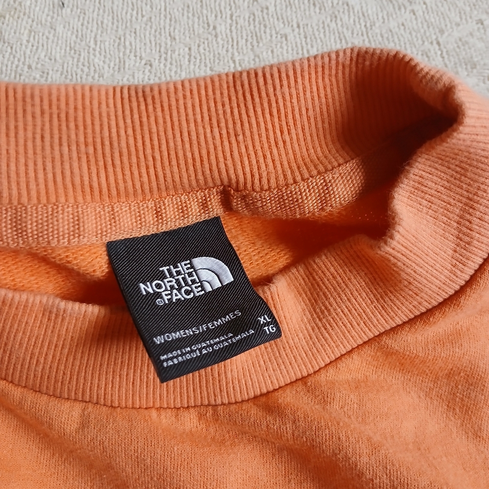 North Face Cropped Orange Pullover Sweatshirt Spr… - image 4